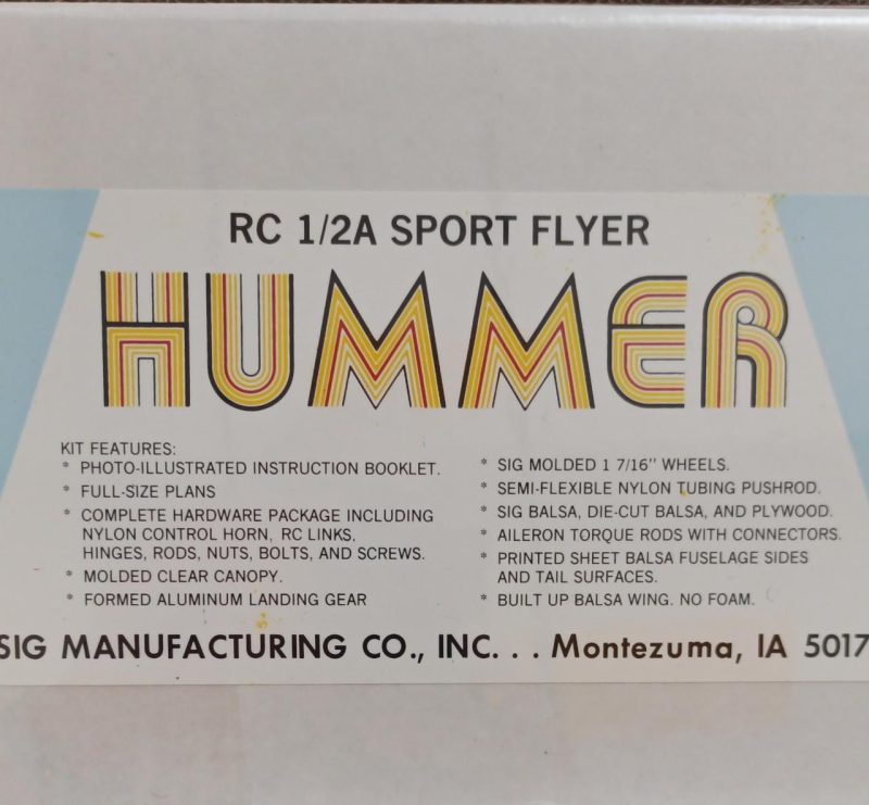 Avión Hummer Racer, 864mm Alas, KIT para Armar