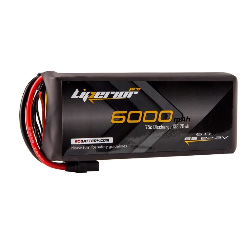 Batería Lipo Pro 6000 mAh 22.2 voltíos / 75 C / XT90